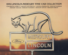 1978 Lincoln-Mercury fine Car Collection